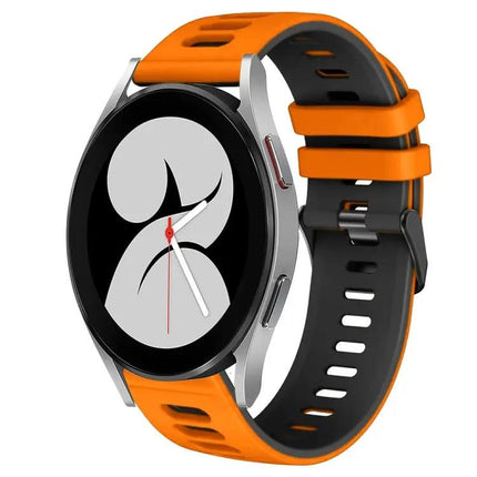 20mm Two-Color Silicone Band For Galaxy Watch4 40mm