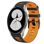 For Samsung Galaxy Watch 4 40mm / Black+Orange