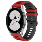 For Samsung Galaxy Watch 4 40mm / Red+Black
