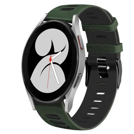 20mm Two-Color Silicone Band For Galaxy Watch4 40mm