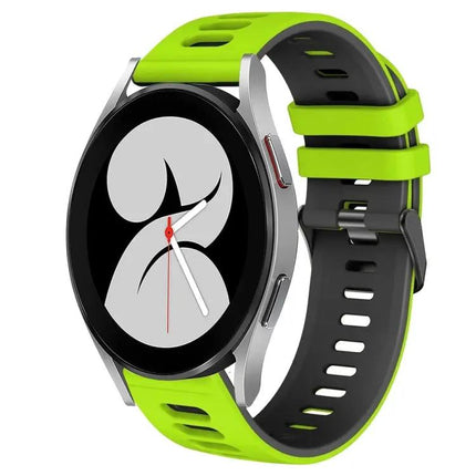 20mm Two-Color Silicone Band For Galaxy Watch4 40mm