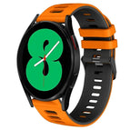 For Samsung Galaxy Watch 4 44mm / Orange+Black