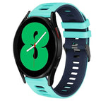 For Samsung Galaxy Watch 4 44mm / Mint Green + Blue