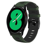 For Samsung Galaxy Watch 4 44mm / Amygreen+Black
