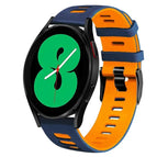 For Samsung Galaxy Watch 4 44mm / Midnight Blue+Orange