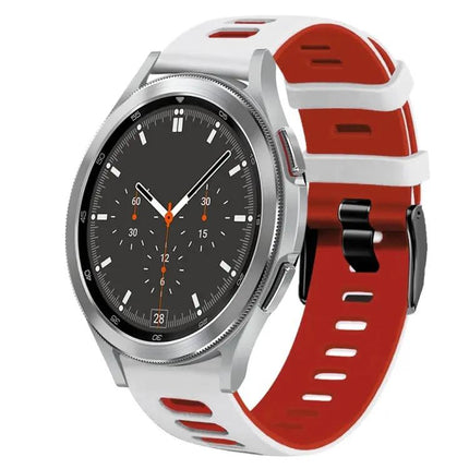 20mm Two-Tone Silicone Watch Band for Galaxy Watch4 46mm