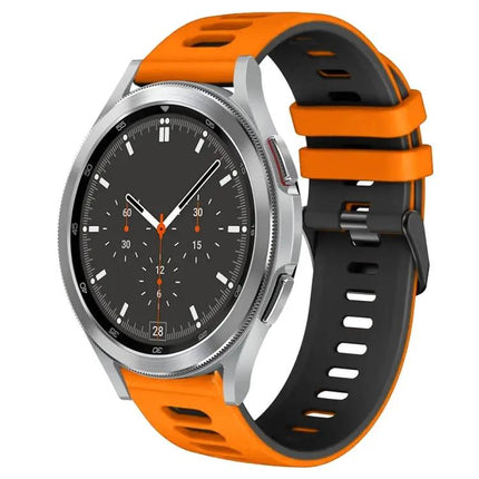 20mm Two-Tone Silicone Watch Band for Galaxy Watch4 46mm