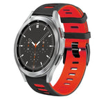 For Samsung Galaxy Watch 4 Classic 46mm / Black+Red