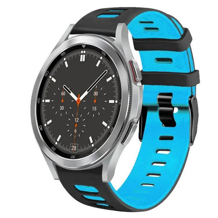 20mm Two-Tone Silicone Watch Band for Galaxy Watch4 46mm