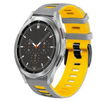 For Samsung Galaxy Watch 4 Classic 46mm / Grey+Yellow