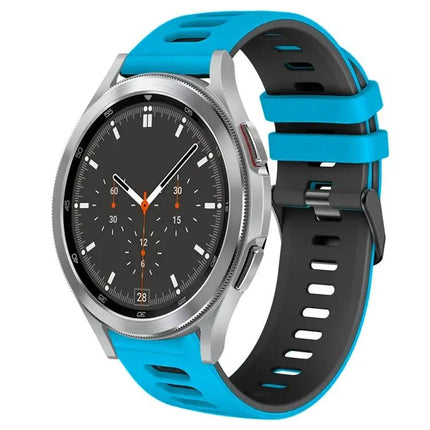 20mm Two-Tone Silicone Watch Band for Galaxy Watch4 46mm