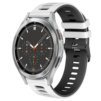 20mm Two-Tone Silicone Watch Band for Galaxy Watch4 46mm