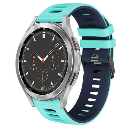 20mm Two-Tone Silicone Watch Band for Galaxy Watch4 46mm