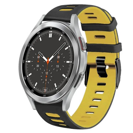 20mm Two-Tone Silicone Watch Band for Galaxy Watch4 46mm