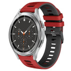 For Samsung Galaxy Watch 4 Classic 46mm / Red+Black