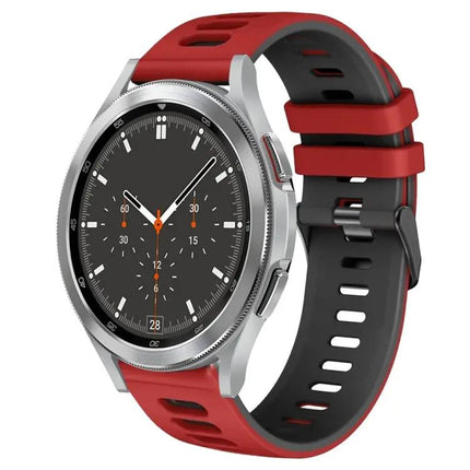 20mm Two-Tone Silicone Watch Band for Galaxy Watch4 46mm