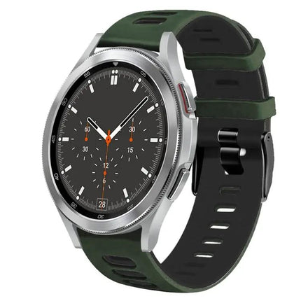 20mm Two-Tone Silicone Watch Band for Galaxy Watch4 46mm
