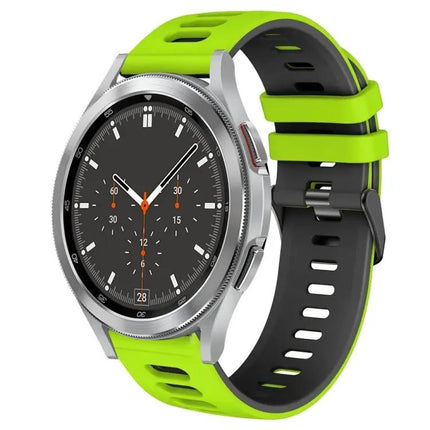 20mm Two-Tone Silicone Watch Band for Galaxy Watch4 46mm