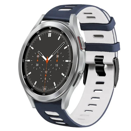 20mm Two-Tone Silicone Watch Band for Galaxy Watch4 46mm