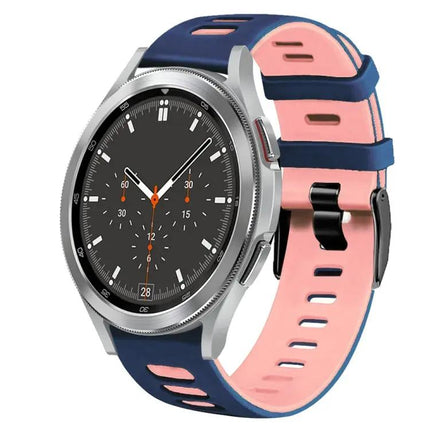 20mm Two-Tone Silicone Watch Band for Galaxy Watch4 46mm