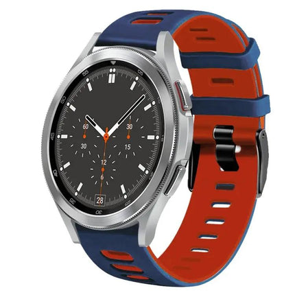 20mm Two-Tone Silicone Watch Band for Galaxy Watch4 46mm