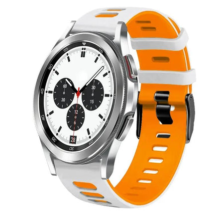 20mm Two-Tone Silicone Watch Band For Galaxy Watch 4 42mm