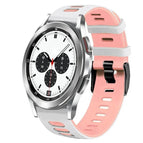 For Samsung Galaxy Watch 4 Classic 42mm / White+Pink