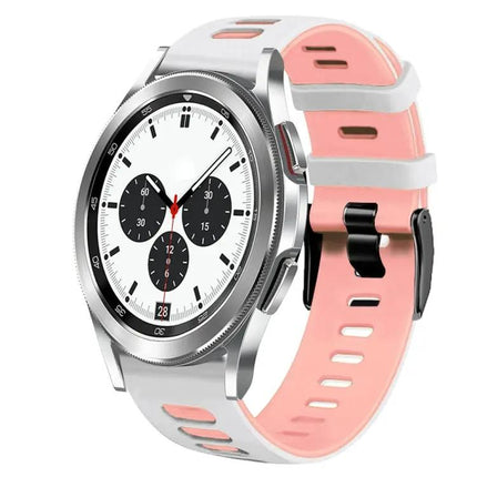 20mm Two-Tone Silicone Watch Band For Galaxy Watch 4 42mm