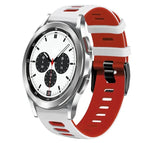For Samsung Galaxy Watch 4 Classic 42mm / White+Red