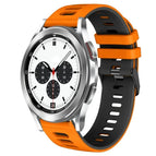 For Samsung Galaxy Watch 4 Classic 42mm / Orange+Black