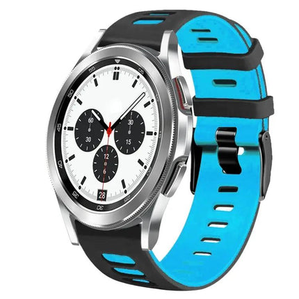 20mm Two-Tone Silicone Watch Band For Galaxy Watch 4 42mm