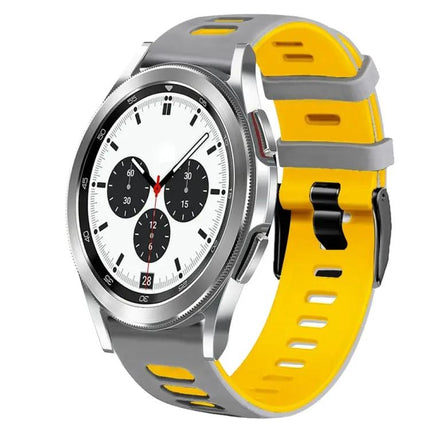 20mm Two-Tone Silicone Watch Band For Galaxy Watch 4 42mm