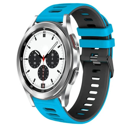 20mm Two-Tone Silicone Watch Band For Galaxy Watch 4 42mm