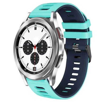 20mm Two-Tone Silicone Watch Band For Galaxy Watch 4 42mm