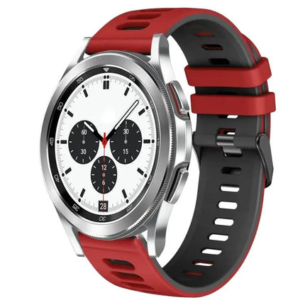 20mm Two-Tone Silicone Watch Band For Galaxy Watch 4 42mm