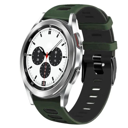 20mm Two-Tone Silicone Watch Band For Galaxy Watch 4 42mm
