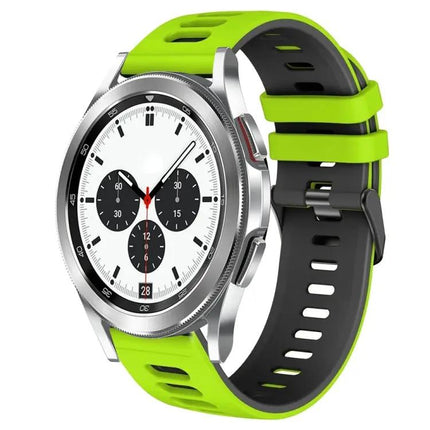 20mm Two-Tone Silicone Watch Band For Galaxy Watch 4 42mm