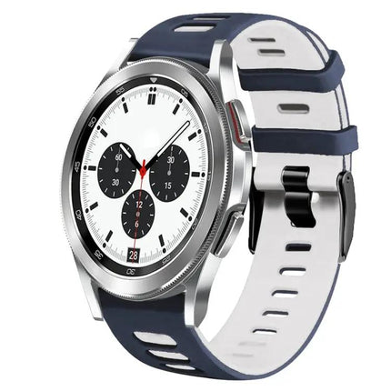 20mm Two-Tone Silicone Watch Band For Galaxy Watch 4 42mm