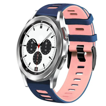 20mm Two-Tone Silicone Watch Band For Galaxy Watch 4 42mm