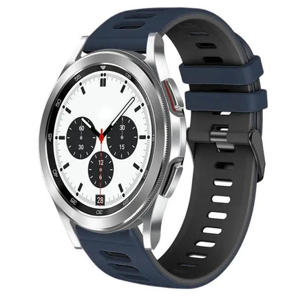 20mm Two-Tone Silicone Watch Band For Galaxy Watch 4 42mm