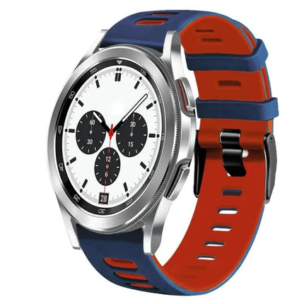 20mm Two-Tone Silicone Watch Band For Galaxy Watch 4 42mm