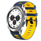 For Samsung Galaxy Watch 4 Classic 42mm / Midnight Blue+Yellow