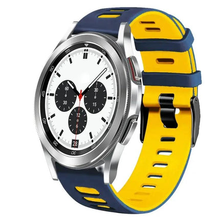 20mm Two-Tone Silicone Watch Band For Galaxy Watch 4 42mm