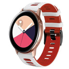 For Samsung Galaxy Watch Active 2 / White+Red