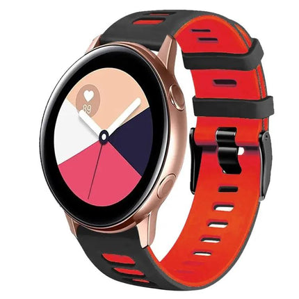 20mm Two-Color Silicone Watch Band For Galaxy Watch Active 2