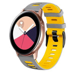 For Samsung Galaxy Watch Active 2 / Grey+Yellow