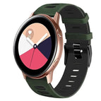For Samsung Galaxy Watch Active 2 / Amygreen+Black