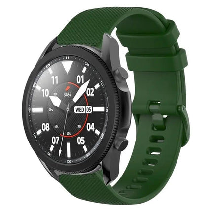 20mm Plaid Silicone Band For Samsung Galaxy Watch5/Watch4