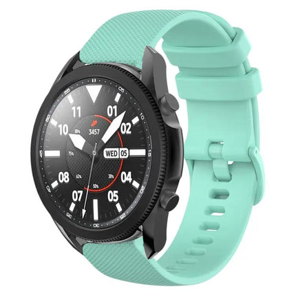 20mm Plaid Silicone Band For Samsung Galaxy Watch5/Watch4