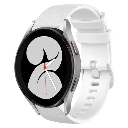 20mm Plaid Silicone Band For Samsung Galaxy Watch5/Watch4